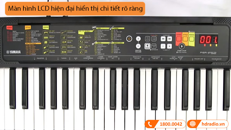 Đàn Organ Yamaha PSR F52