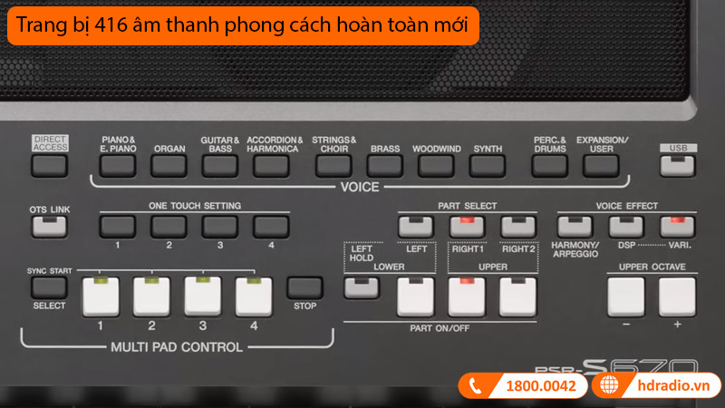 Đàn Organ Yamaha PSR S670