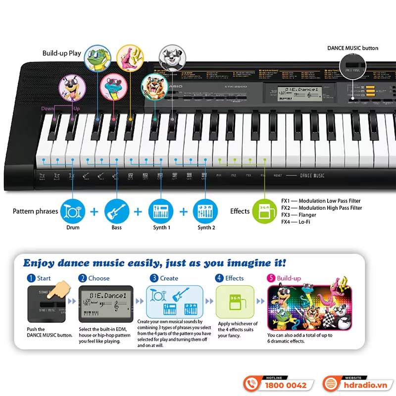 Đàn Organ Casio LK-265