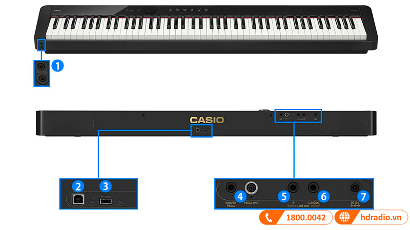 Đàn Piano Casio PX-S5000, piano điện-17