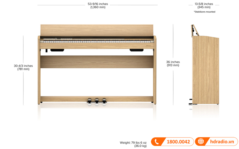 Đàn Piano Roland F701
