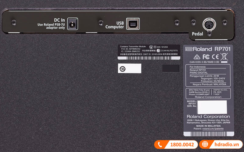 Đàn Piano Roland RP-701, piano điện-10
