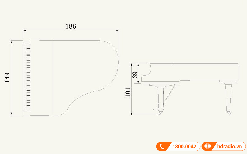 Đàn Piano Yamaha C3X