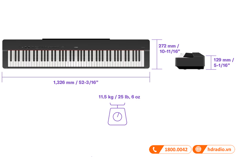 Đàn Piano Yamaha P-223