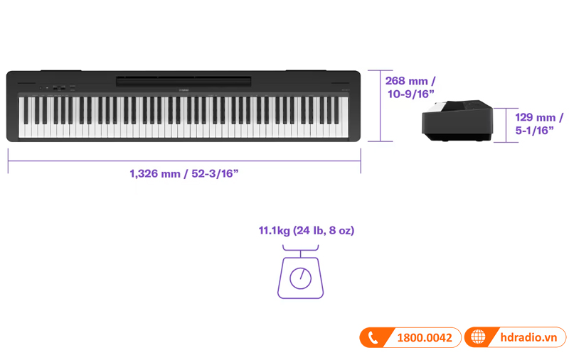 Đàn Piano Yamaha P-145