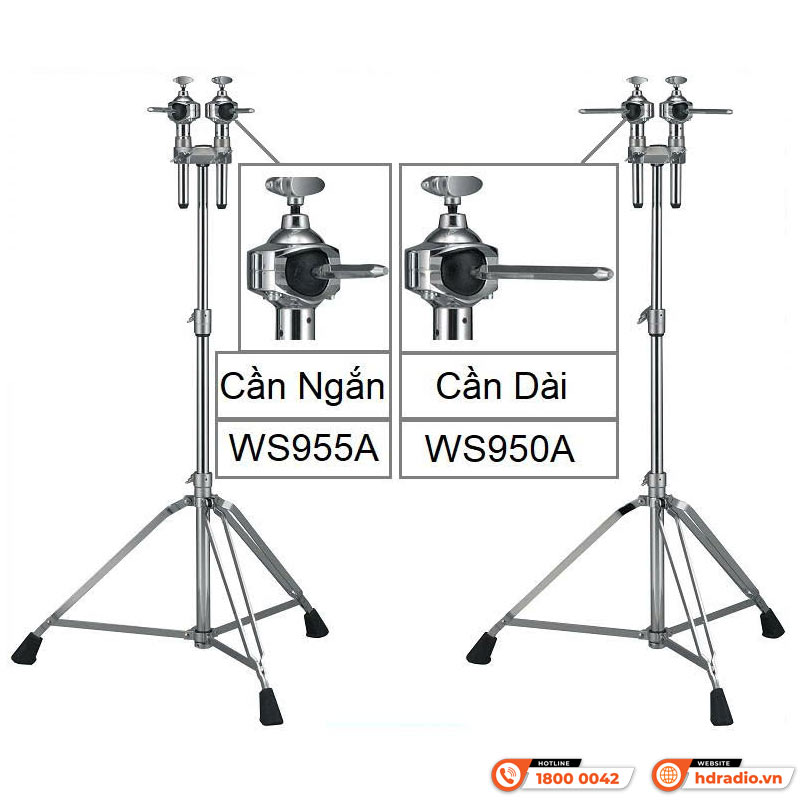 Chân Trống Tom Đôi Yamaha WS950A