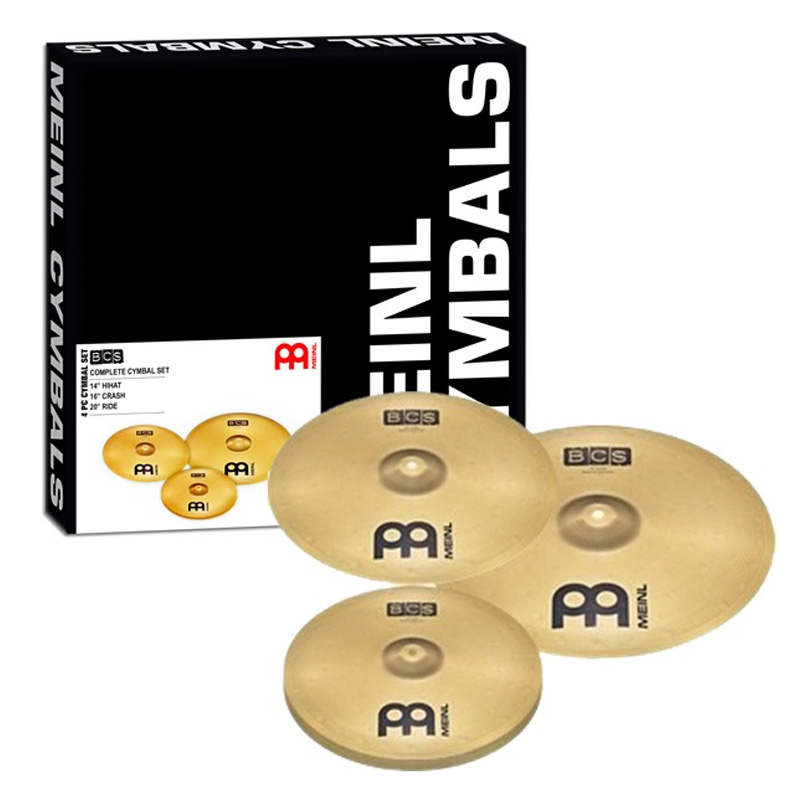 Bộ Cymbal Meinl BCS (Hi-hats 14" x 2, Crash 16”, Ride 20”)