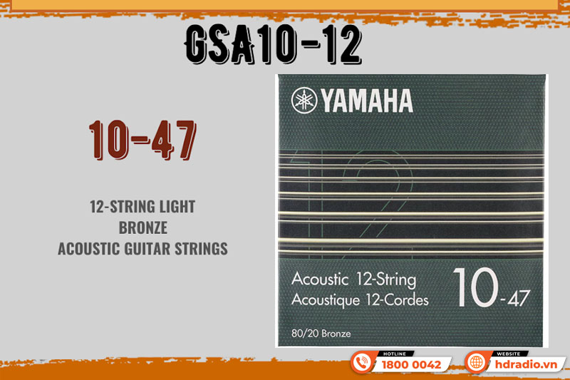 Dây Đàn Guitar Acoustic Yamaha GSA10-12