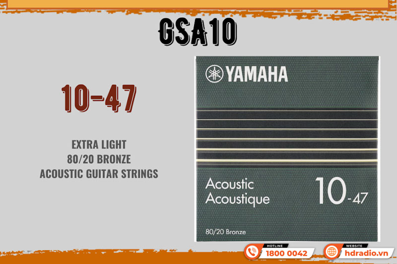 Dây Đàn Guitar Acoustic Yamaha GSA10