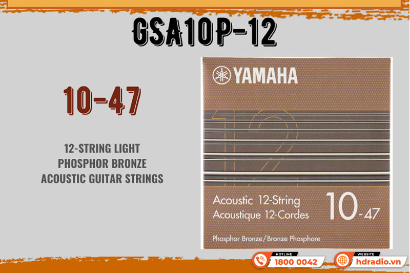 Dây Đàn Guitar Acoustic Yamaha GSA10P-12