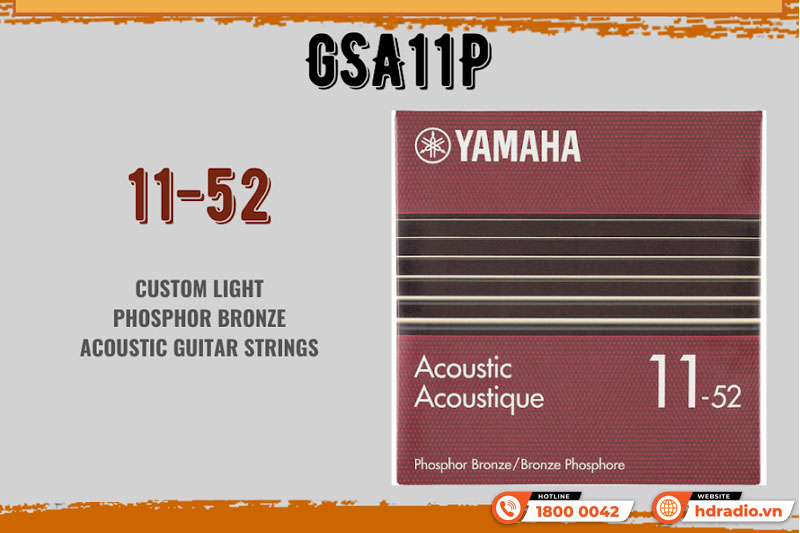 Dây Đàn Guitar Acoustic Yamaha GSA11P