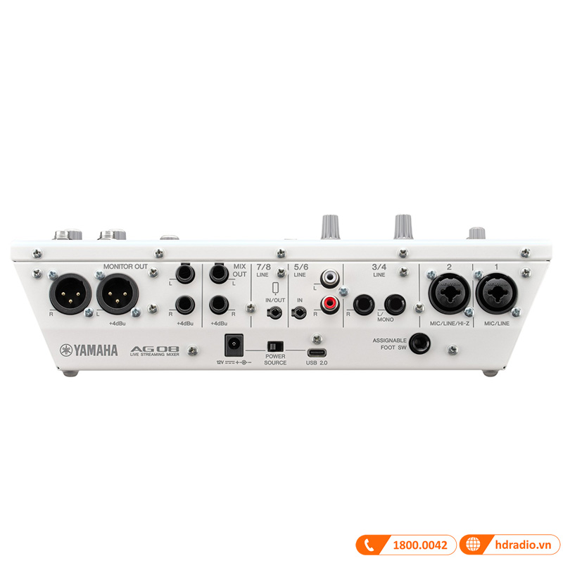 Bàn mixer Yamaha AG08, mixer thu âm, livestream-5