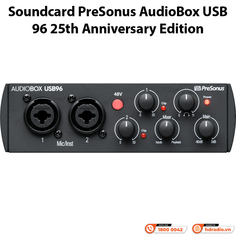 Soundcard PreSonus AudioBox USB 96 25th Anniversary Edition