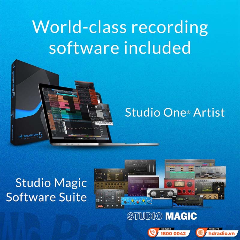 Bộ PreSonus AudioBox USB 96 Studio Ultimate Bundle 25th Anniversary Edition