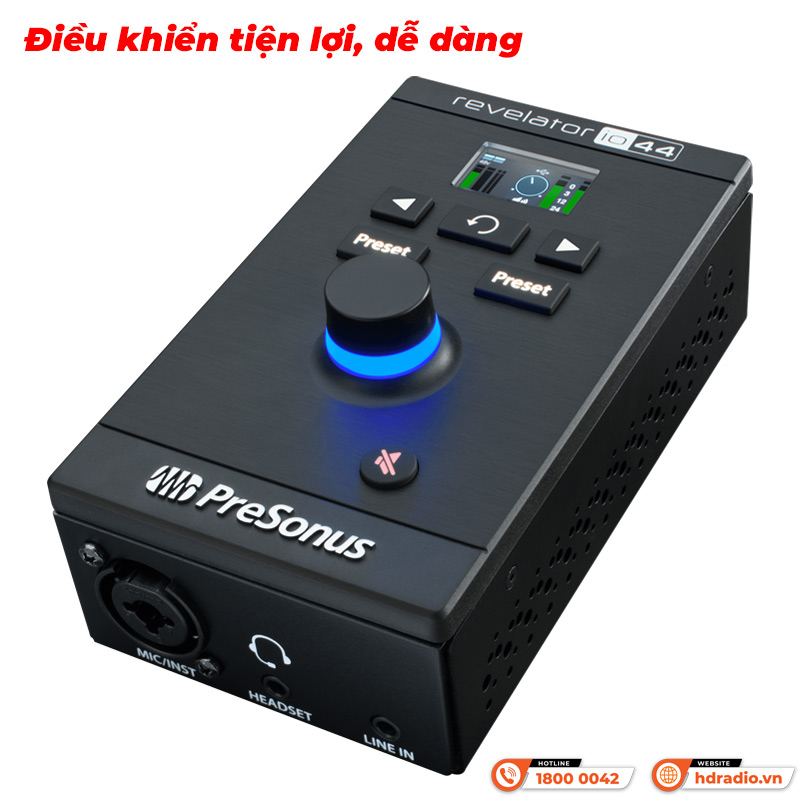 Điều khiển Soundcard PreSonus Revelator io44 USB-C