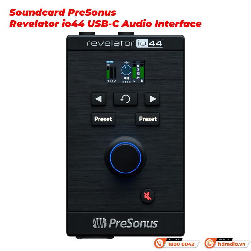 Soundcard PreSonus Revelator io44 USB-C Audio Interface