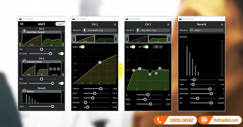 Bàn mixer Yamaha AG03MK2