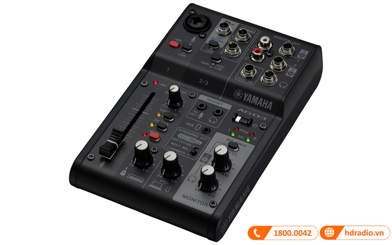 Bàn mixer Yamaha AG03MK2, 3 kênh, LOOPBACK-4