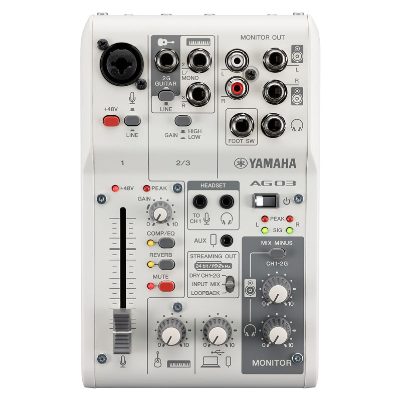 Bàn mixer Yamaha AG03MK2, 3 kênh, LOOPBACK