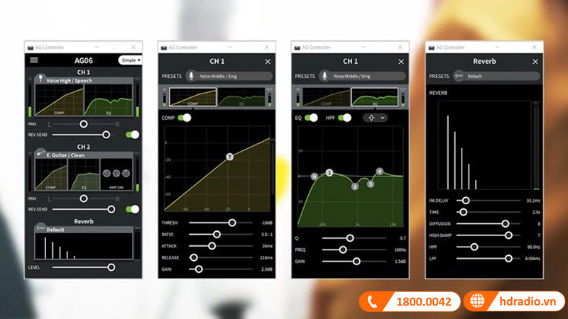 Bàn mixer Yamaha AG06MK2