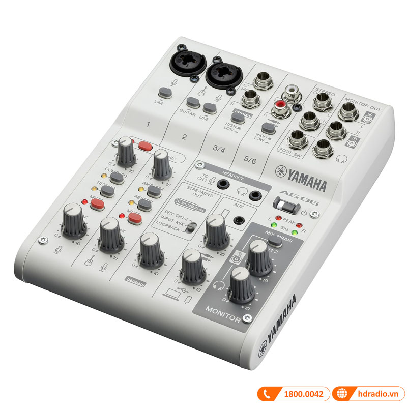 Bàn mixer Yamaha AG06MK2, mixer thu âm, livestream-2