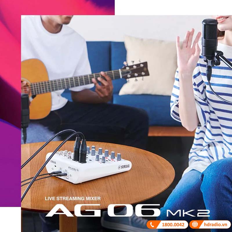 Bàn mixer Yamaha AG06MK2