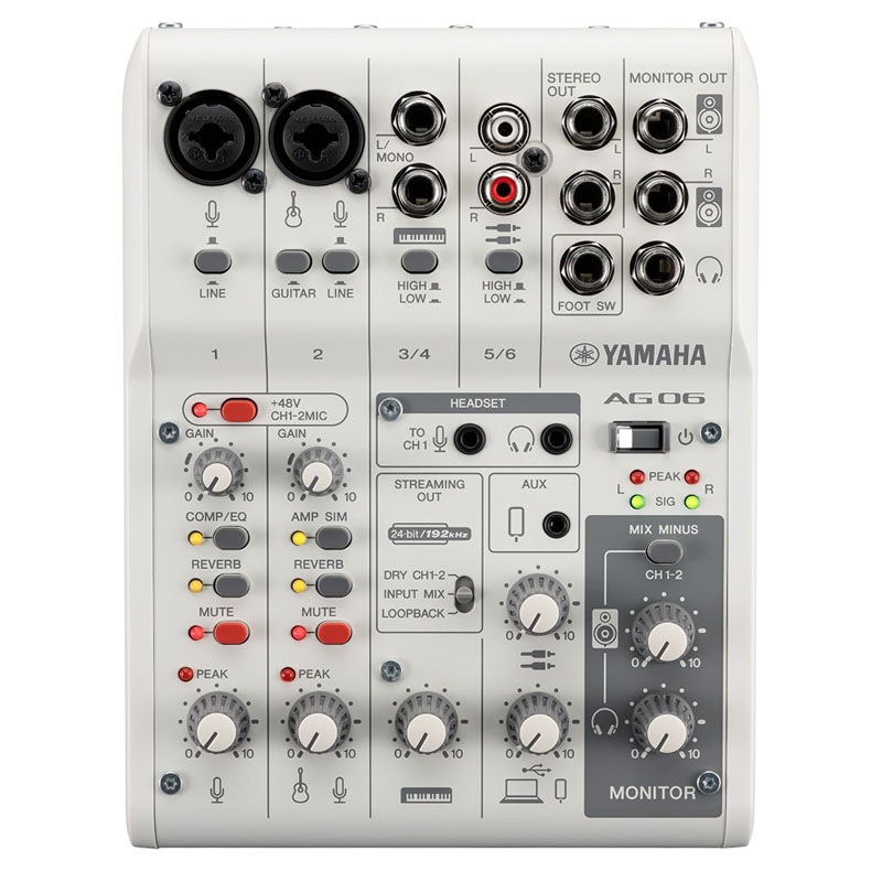 Bàn mixer Yamaha AG06MK2, mixer thu âm, livestream