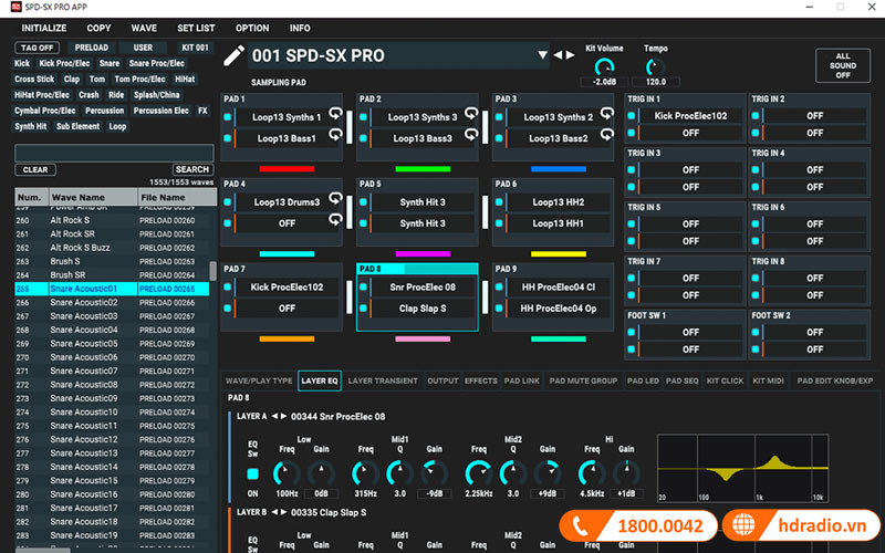 Trống điện tử Roland SPD-SX PRO