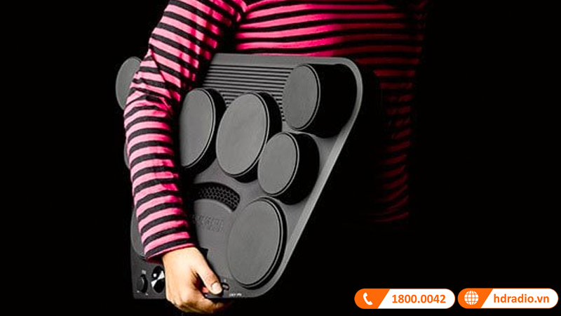 Trống Điện Tử Yamaha DD-75, 8 mặt trống, 570 âm sắc, 2 bàn đạp pedal, Reverb và Master EQ, AUX IN-7