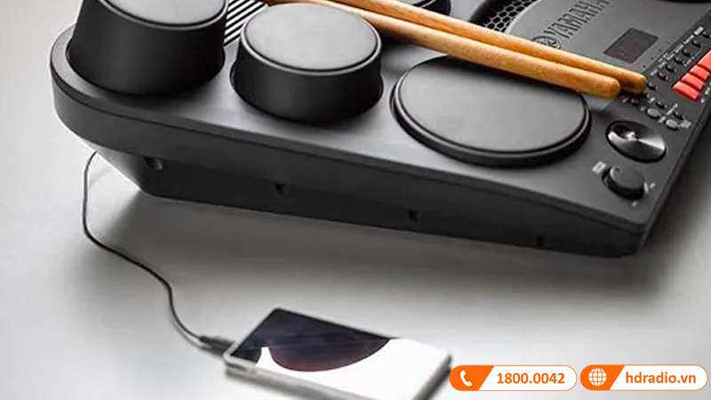 Trống Điện Tử Yamaha DD-75, 8 mặt trống, 570 âm sắc, 2 bàn đạp pedal, Reverb và Master EQ, AUX IN-10