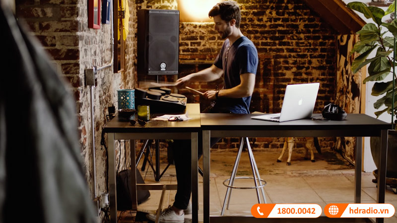 Trống Điện Tử Yamaha DD-75, 8 mặt trống, 570 âm sắc, 2 bàn đạp pedal, Reverb và Master EQ, AUX IN-11