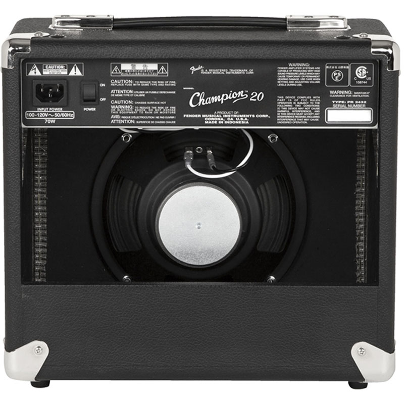 Amply Fender Champion 20, 2 Kênh, Bass 20cm, 20W, AUX In, Phones Out-2