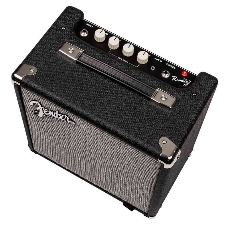 Amply Fender Rumble 15, 1 Kênh, Bass 20cm, 15W, Aux In, Phone Out-4