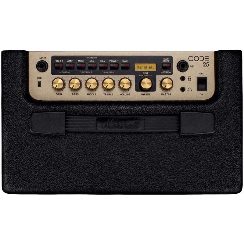 Amply Marshall Code 25, Bass 25W, Công suất 25W, 4 Ohms, Bluetooth, AUX-4