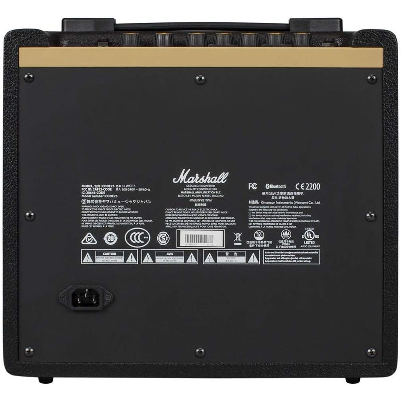 Amply Marshall Code 25, Bass 25W, Công suất 25W, 4 Ohms, Bluetooth, AUX-5