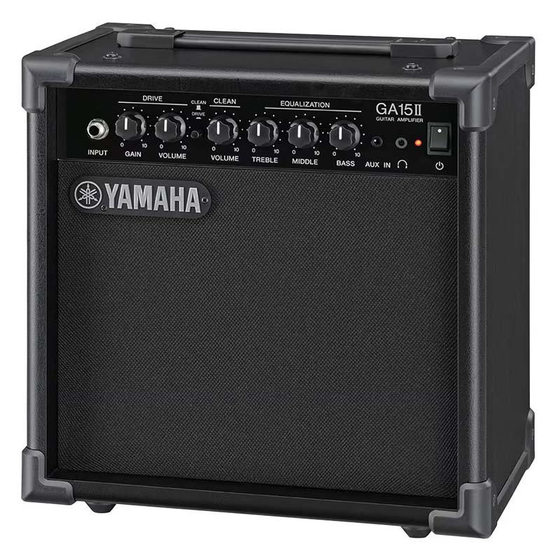 Amply guitar Yamaha GA15II, củ loa toàn dải 16 cm, tùy chỉnh Drive/Clean Gain Volume và EQ 3 băng tần, Công Suất 15W, Phones, AUX IN