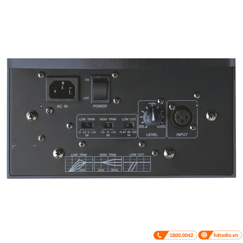 Loa Yamaha MSP7 STUDIO, Bass 16.5 cm, Công suất 130W-3