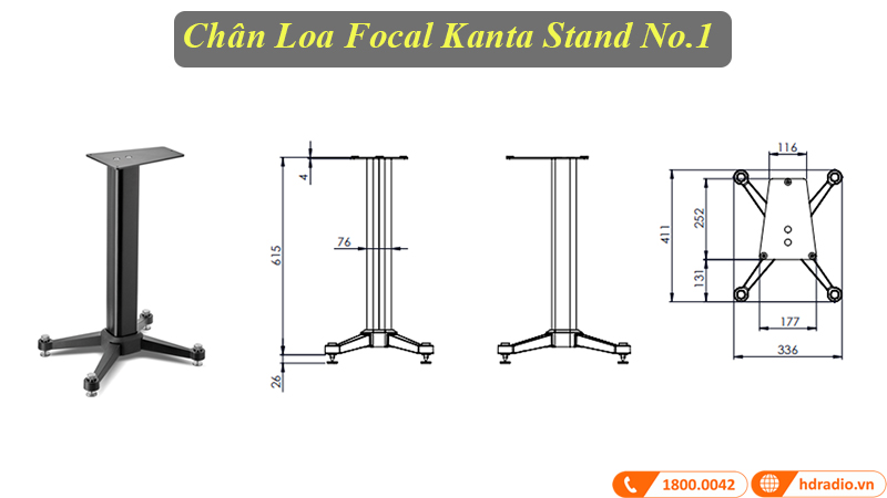 Chân Loa Focal Kanta Stand No.1