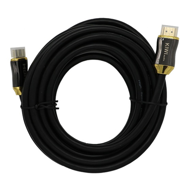 Dây HDMI Kiwi 2.0 KW-HD2FG/3M, bọc lụa dài 3m đầu mạ vàng 24K