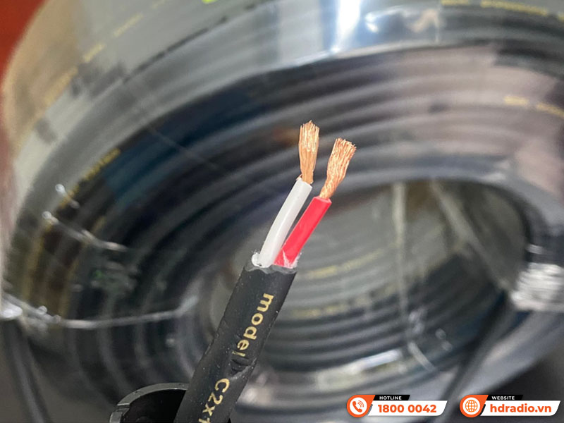Dây loa Kiwi C2x1 bằng đồng cuộn 100m
