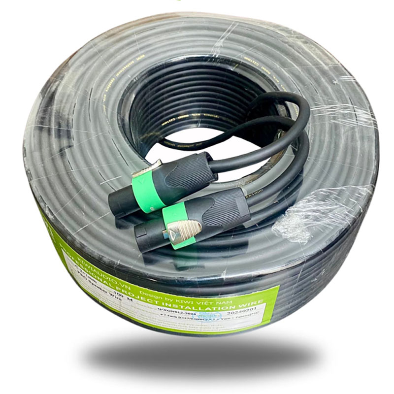 Dây loa Kiwi C2x1 bằng đồng cuộn 100m-3