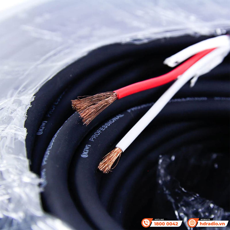 Dây loa Kiwi C2x2 bằng đồng cuộn 100m