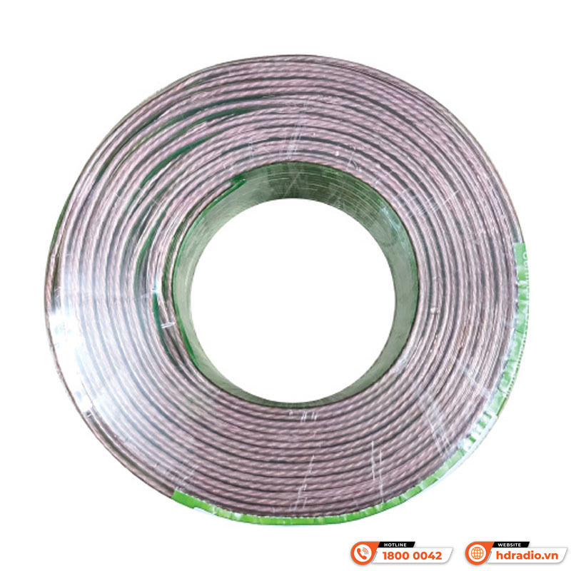 Dây loa Kiwi C2x300 nhôm mạ đồng cuộn 80m