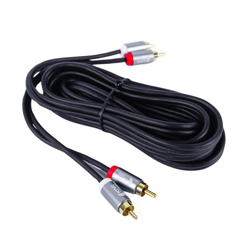 Dây Tín Hiệu Kiwi KW-AV003 (2 đầu AV ra 2 đầu AV) Độ dài 1,5 mét, Độ dài 3 mét