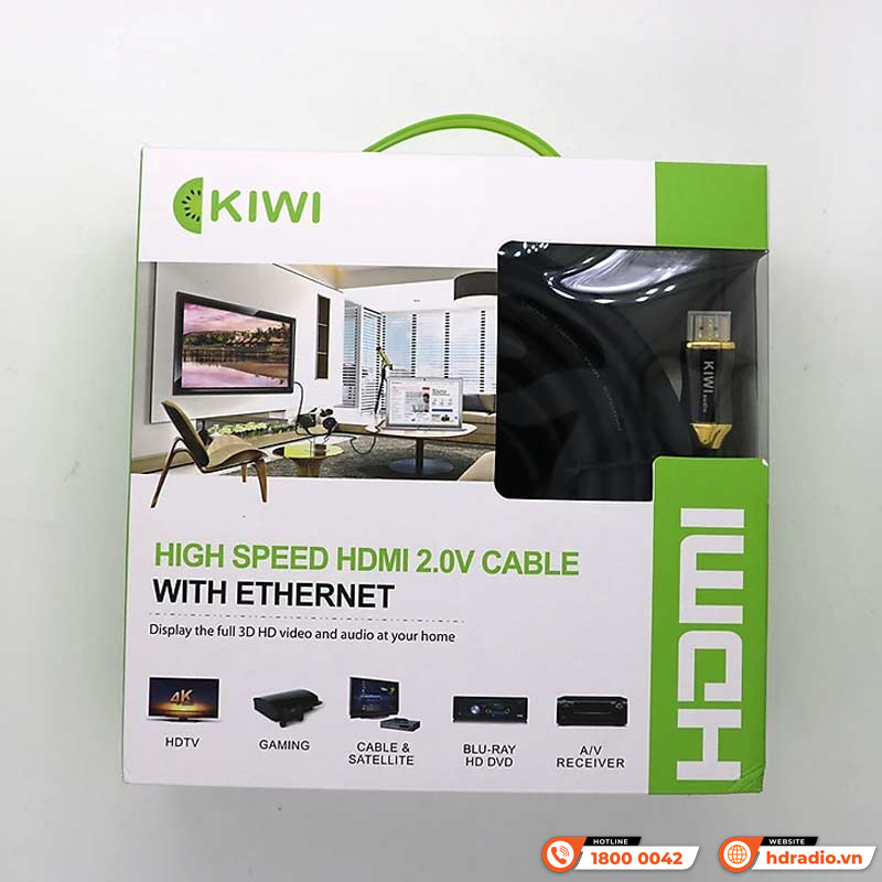 Dây HDMI Kiwi 2.0 KW-HD4 Dây HDMI Kiwi 2.0 KW-HD4