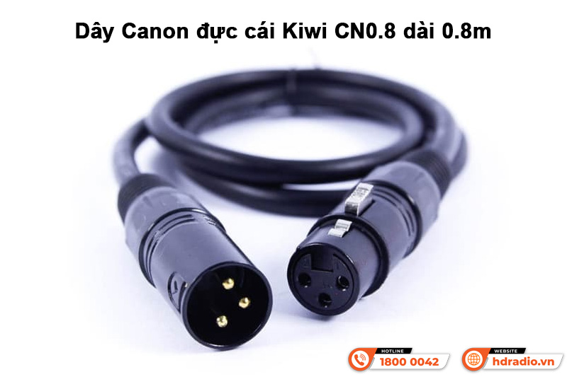 Dây Canon đực cái Kiwi CN0.8 0.8m