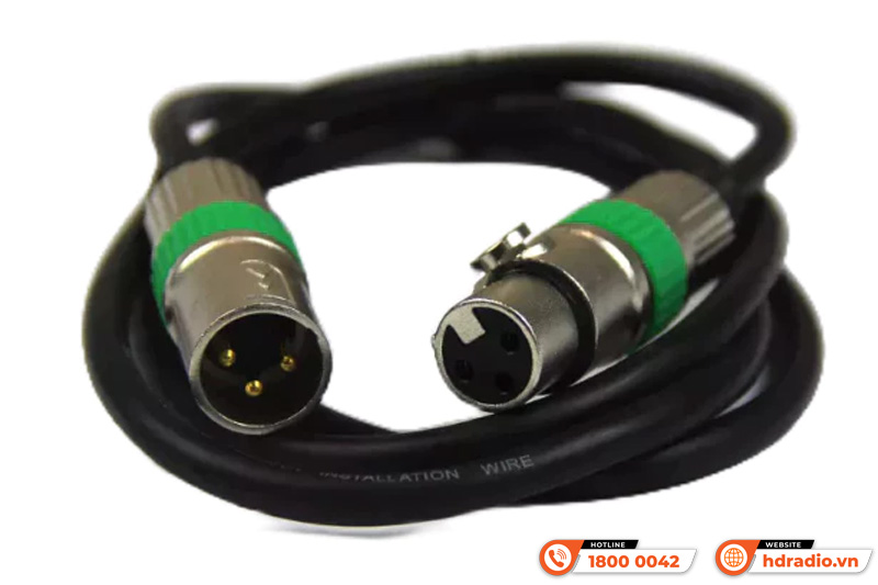 Dây Canon cao cấp Đực Cái Kiwi CN1.5 bằng đồng dài 1,5m