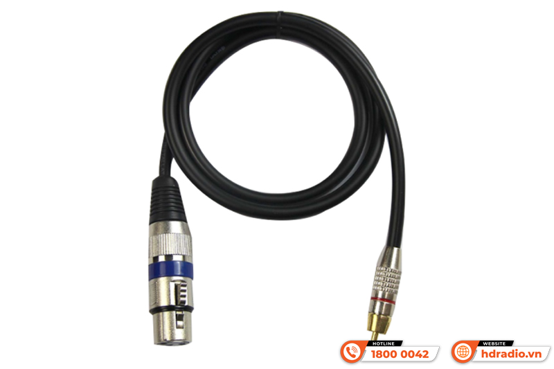 Dây Canon Cái ra 1AV Kiwi CR0.8 bằng đồng dài 0.8m Dây Canon Cái ra 1AV Kiwi CR0.8 bằng đồng dài 0.8m