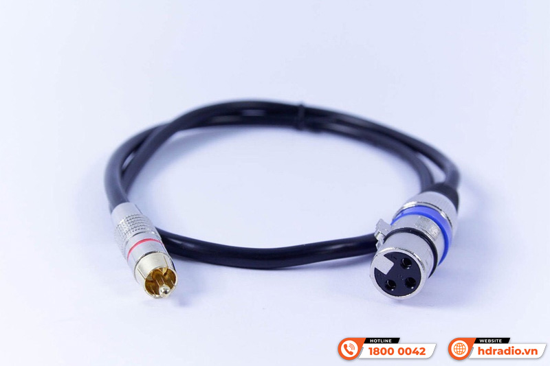 Dây Canon Cái ra 1AV Kiwi CR0.8 bằng đồng dài 0.8m Dây Canon Cái ra 1AV Kiwi CR0.8 bằng đồng dài 0.8m