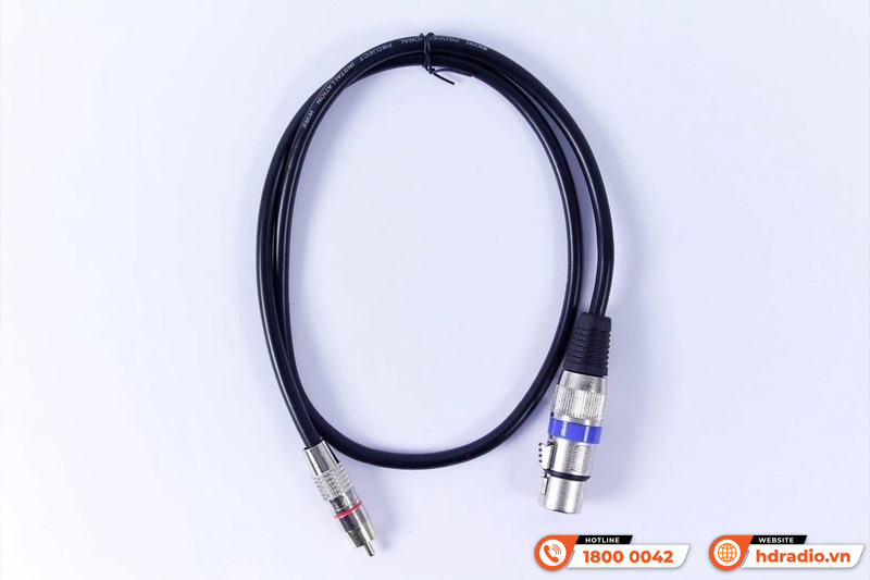 Dây Canon Cái ra 1AV Kiwi CR0.8 bằng đồng dài 0.8m Dây Canon Cái ra 1AV Kiwi CR0.8 bằng đồng dài 0.8m